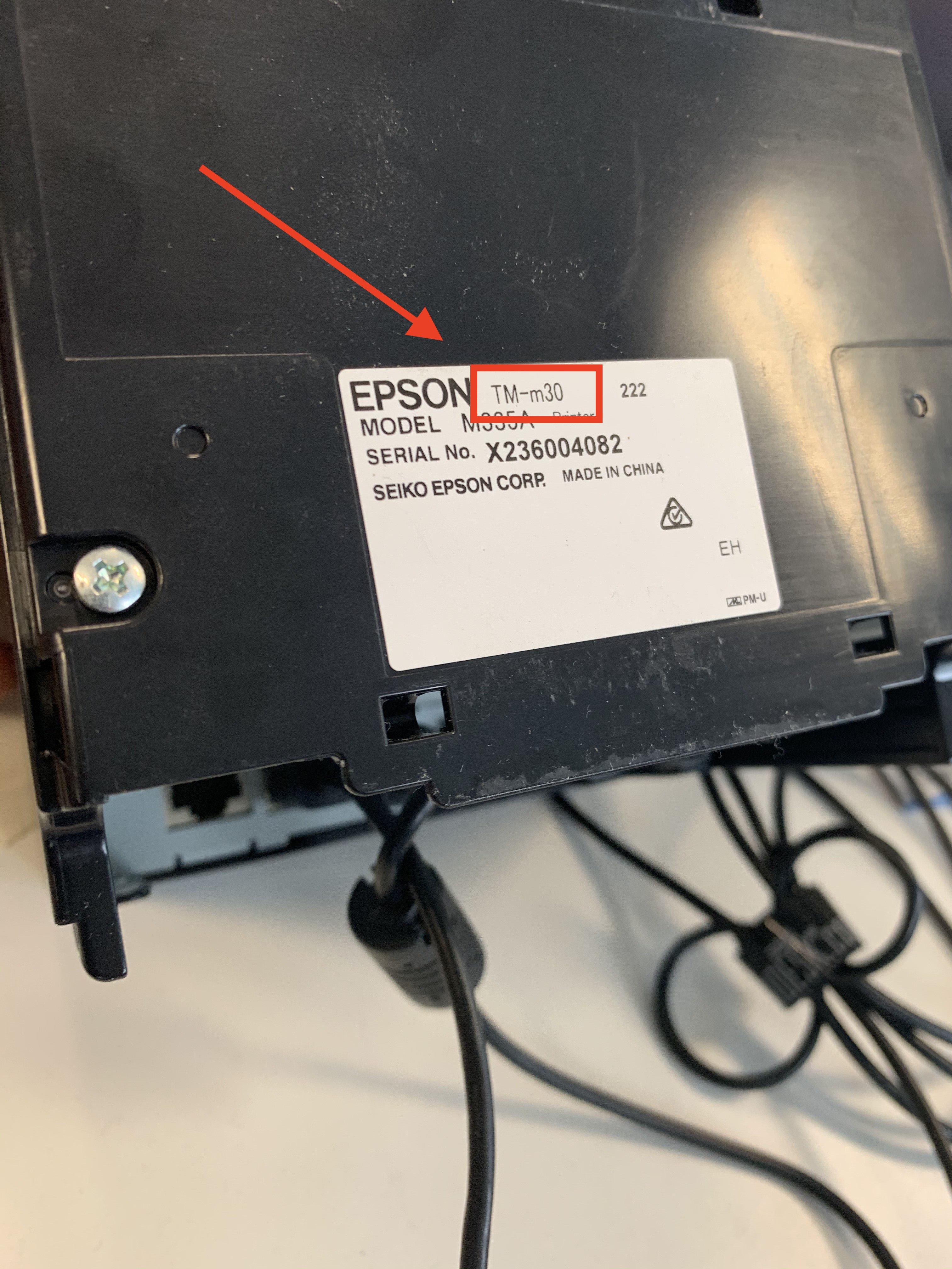 Epson TM-T88V  M244A Thermal POS Receipt Printer no cables 